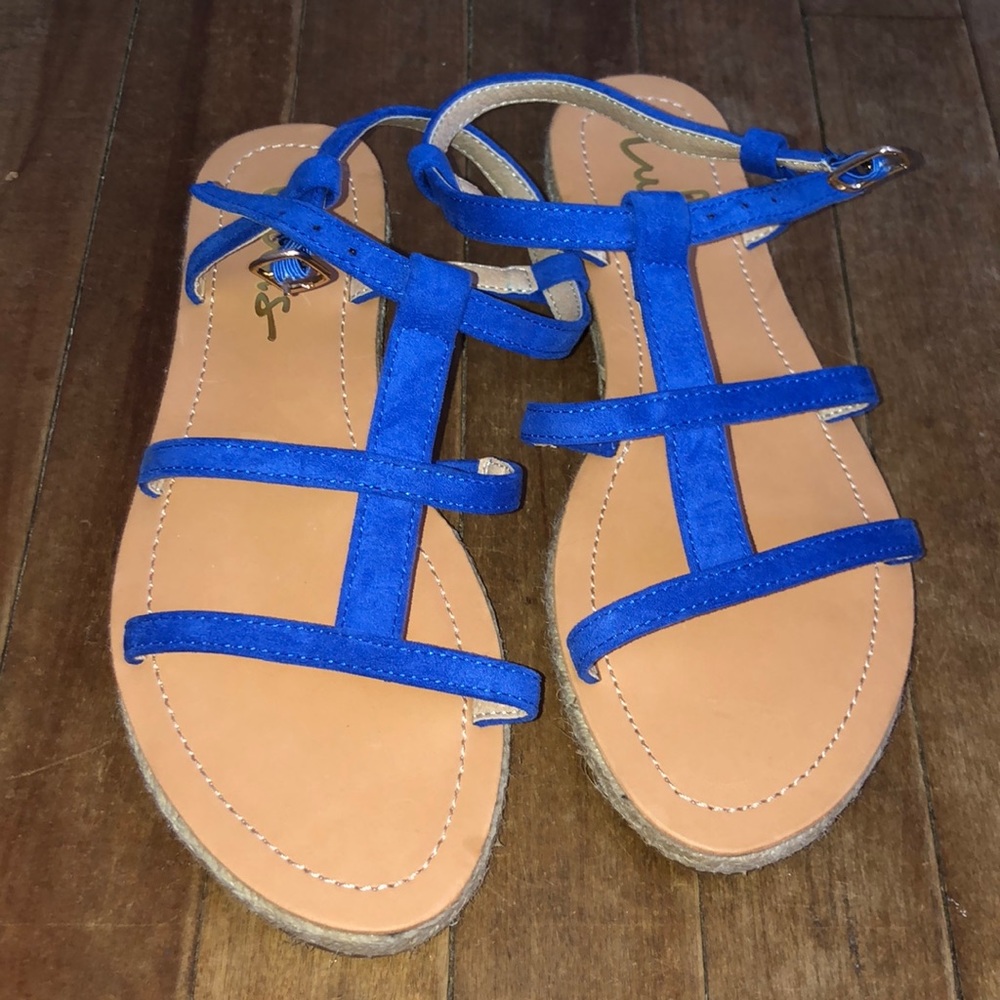 Lulus Blue Sandals - Picture 2 of 3
